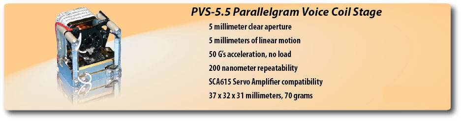 PVS-5.5 Parallelogram Voice Coil Stage
